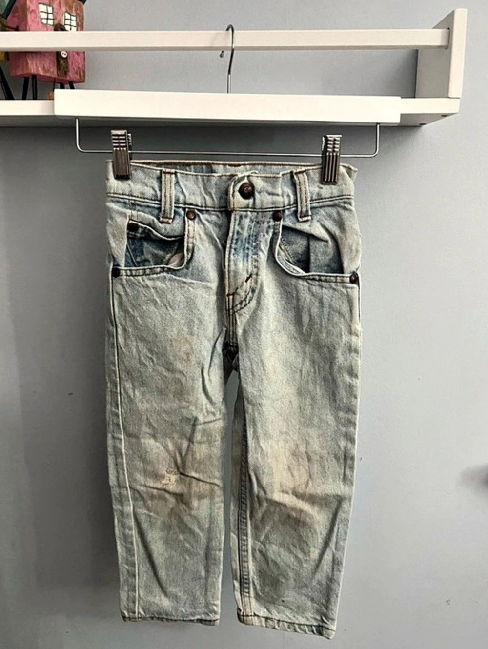 Levi's 550 Girls Size 4 Blue Jeans (orange tag)